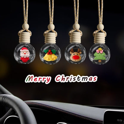 Classic Santa Beard Christmas Car Decor - Empty Fragrance Bottle for Vent, Compact Size Festive Ornament