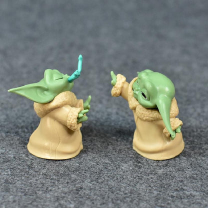 New 5pcs/set Baby Yoda Grogu Mandalorian Action Figure Toys 4-7cm Yoda Baby Action Toys Star Wars Figuras Hot Xmas Gifts