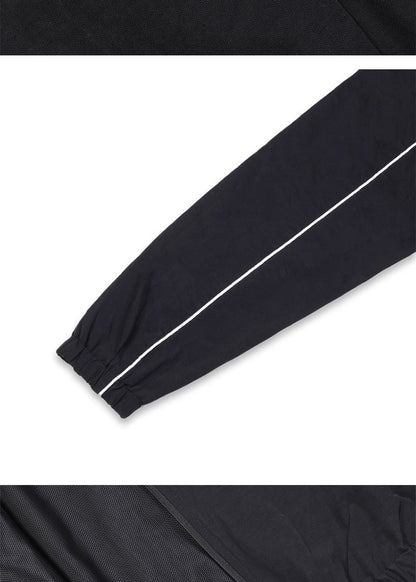 Jinx Team Black Jacket Unisex Windbreaker Sports Coat Men Women Loose Track Activewear Long Sleeve Top Embroidery Y2k Outerwears