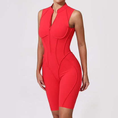 New Yoga Suit Short Sleeve Zipper Sports Clothing Fitness Suits Women Dance Running Training Clothing Gym Push Ups Yoga Suit Set