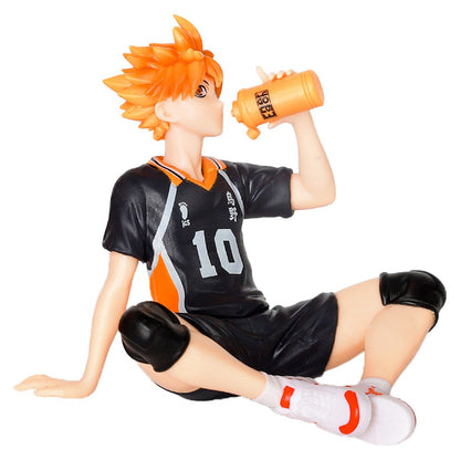12,5cm Anime Haikyuu Figura Shoyo Hinata Modelo Brinquedo Boneco de Ação Noodle Stopper Tobio Kageyama Coleção de Voleibol Brinquedo de Caixa