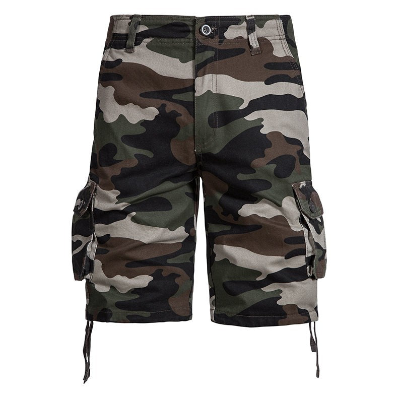 Loose camouflage beach five pants men's summer cotton thin section in the pants summer work casual shorts