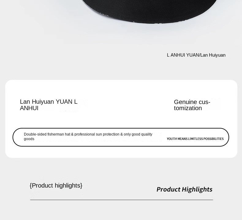 Big Head Letter Bucket Hat for Men Women XL Large Hip Hop Cap Fisherman Hat Summer Sun Hat Plus Size Panama