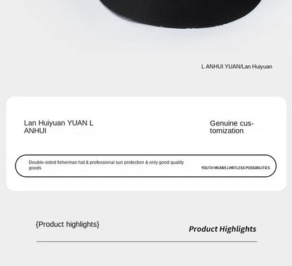 Big Head Letter Bucket Hat for Men Women XL Large Hip Hop Cap Fisherman Hat Summer Sun Hat Plus Size Panama