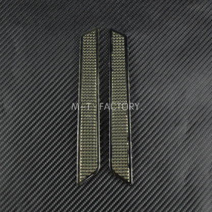 Motorcycle 2PCS Hard Saddlebag Smoke Guard Latch Covers Reflector For Harley Touring Road King Road Street Glide FLT 2014-2018