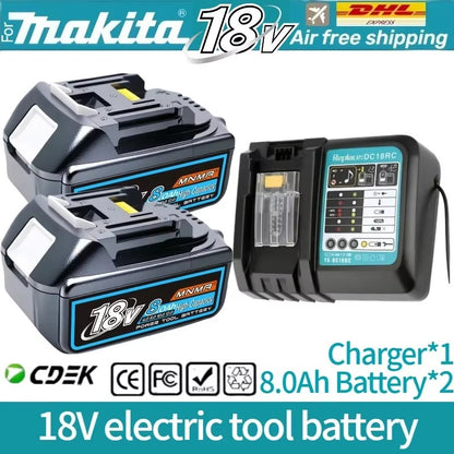 6AH 8AH 10AH 12AH Para bateria Makita 18V Ferramentas Elétricas Substituição Li-ion LXT BL1840 BL1850 para chave de fenda 18V com BMS