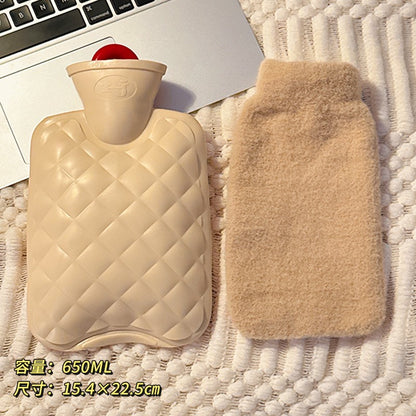 300/650ML Plush  Hot Water Bag  Winter Removable  Hot Water Bottle  Winter Hand Foot Warmer