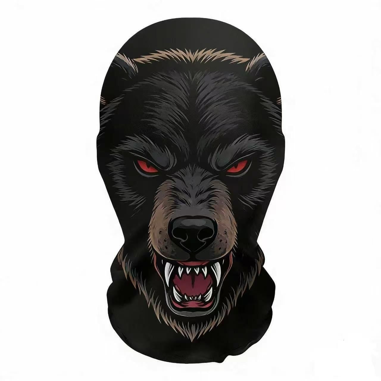 Skeleton Full Face Fashion Headgear, Breathable Mesh, Outdoor Riding, Holiday Disguise Headgear Mask
