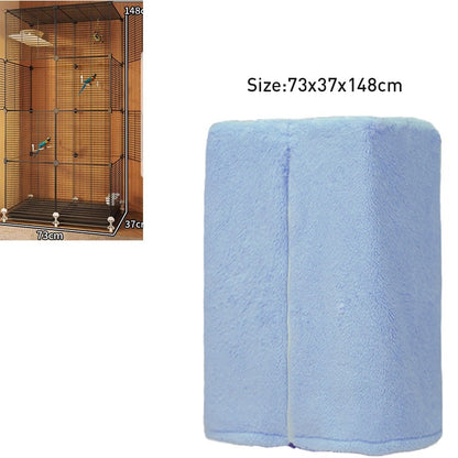 Capa Para Gaiola De Pássaros De Inverno Quente Respirável À Prova De Respingo Grande Capa Para Gaiola De Pássaros Sombra Protetora Para Gaiola De Papagaio Produtos Para Pássaros