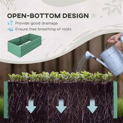 Canteiro de Jardim - Canteiro Elevado para Jardinagem Externa, Ideal para Legumes e Flores, Fácil de Montar, Durável &