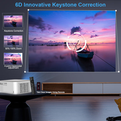 ThundeaL Projetor Portátil Mini TD92 Pro FHD 1080P Full HD Beam 4K Vídeo WiFi Projetor Android TD92Pro Cinema Doméstico 3D