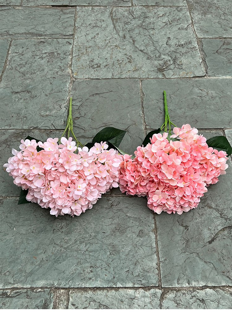 5 Heads Hydrangea Bouquet Silk Artificial Flowers for Party Wedding Living Room Decoration Accessories Home Decor Fake Flowers