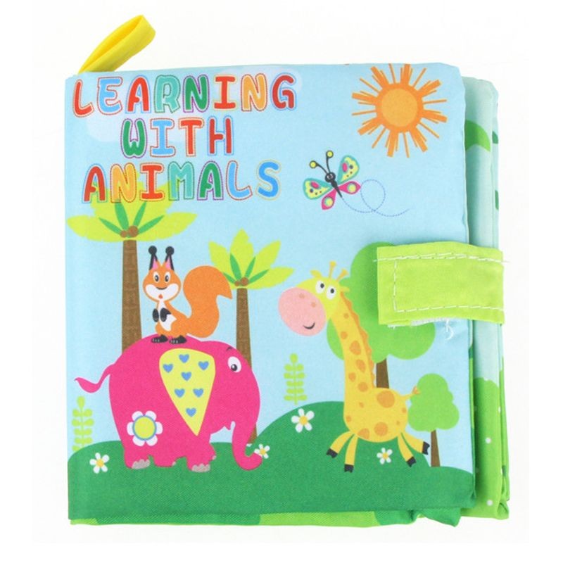 Livro de Pano Macio para Bebês 0-36M Brinquedo de Aprendizagem Precoce Interativo para Pais e Filhos Brinquedo Educativo Montessori de Marionete Presente para Meninos e Meninas