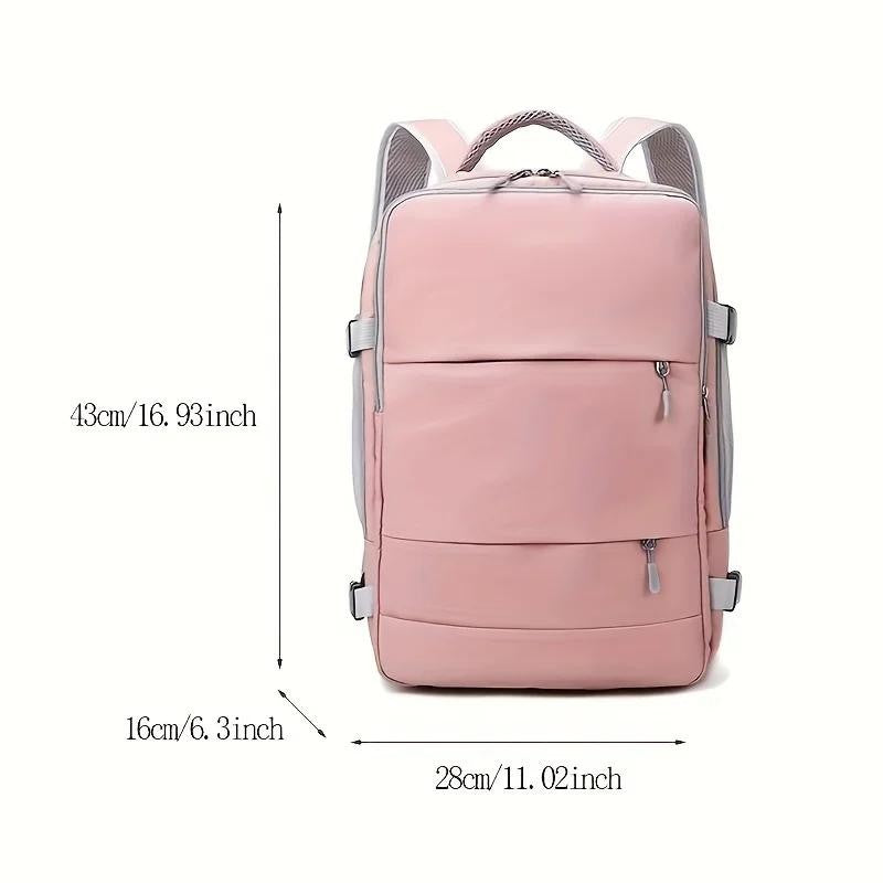 Mochila Impermeável de Grande Capacidade Multifuncional para Viagem com Compartimento para Sapatos Multicamadas