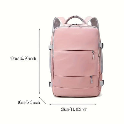 Mochila Impermeável de Grande Capacidade Multifuncional para Viagem com Compartimento para Sapatos Multicamadas