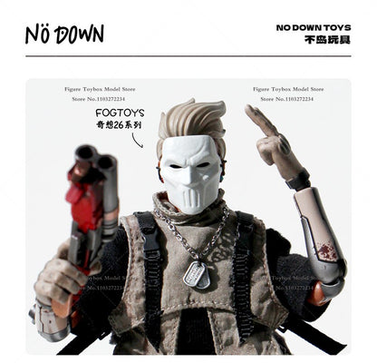 Brinquedos No Down Escala 1/12 Boneco Soldado Homem Jason Casey Jones Cosplay Mini Máscara Modelo Acessório de Cena Para Decoração DIY de Bonecas de 6 polegadas