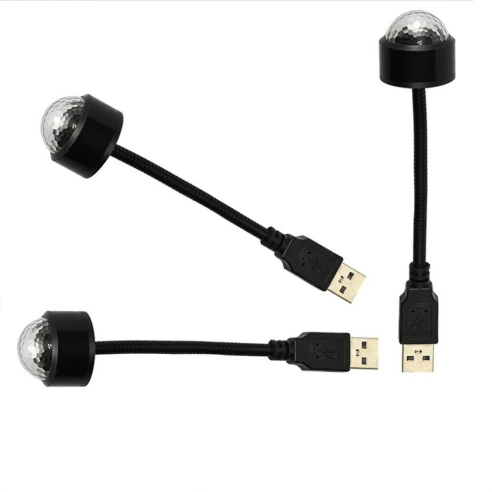 Mini LED Car Roof Star Night Light Projector Adjustable USB Galaxy Atmosphere Lamp for Auto Room Ceiling Decor