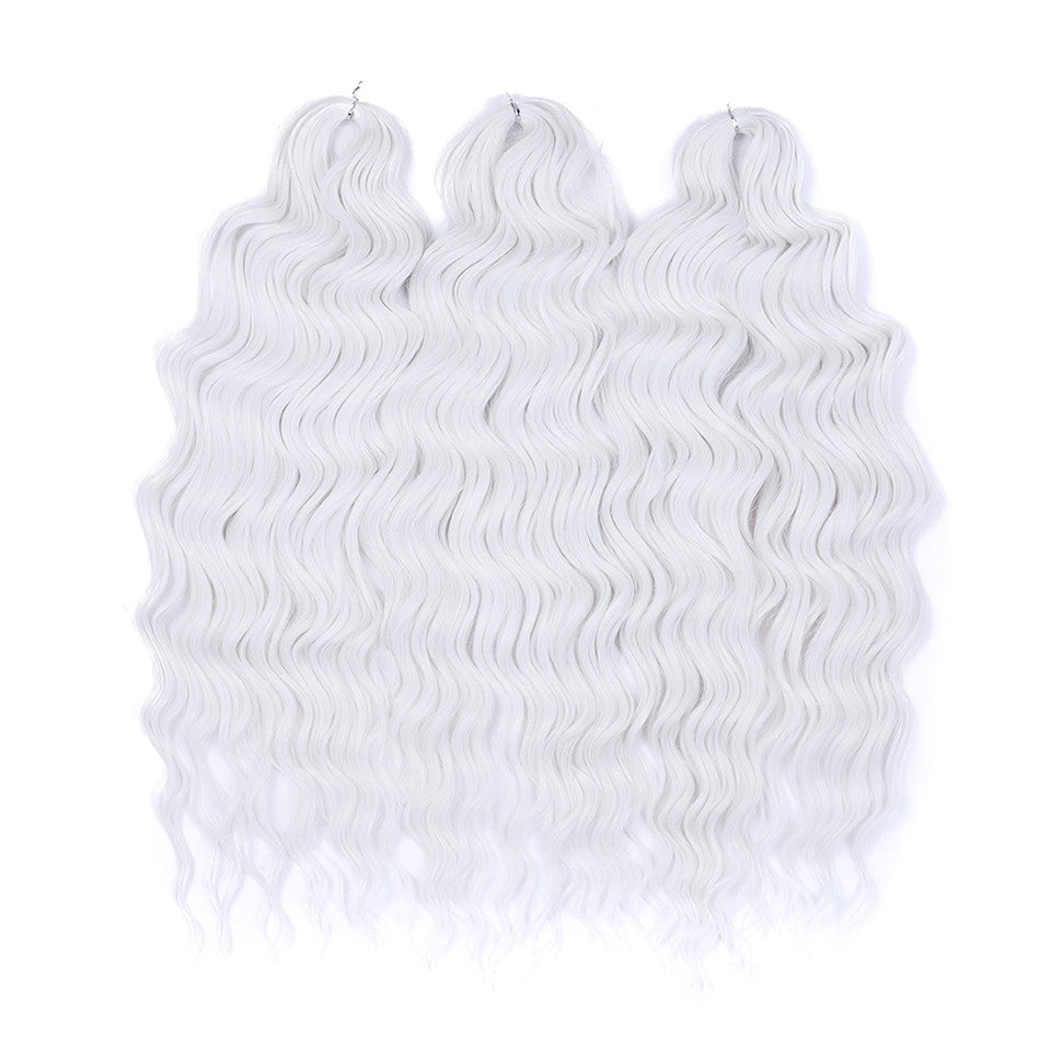 FASHION IDOL Cabelo de Crochê Torção Laranja Extensões de Cabelo Trançado de Onda Profunda Sintética Cabelo Onda de Água 24 Polegadas Fibra Resistente ao Calor