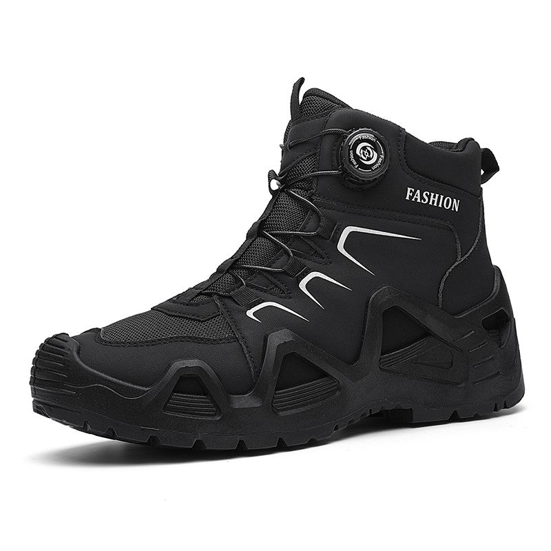 Novas Botas de Segurança Masculinas para Trabalho Calçados Indestrutíveis Tênis com Bico de Aço Botas Protetoras Antiesmagamento Antifuro Botas Táticas de Trabalho