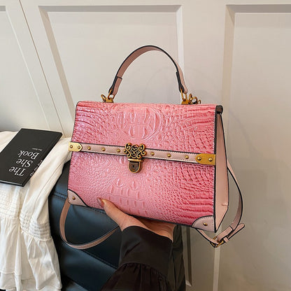 Luxury Purple Handbag Classic Women Bag 2025 New Designer Shoulder Bag High Quality Solid Pu Leather Crossbody Small Square Bag