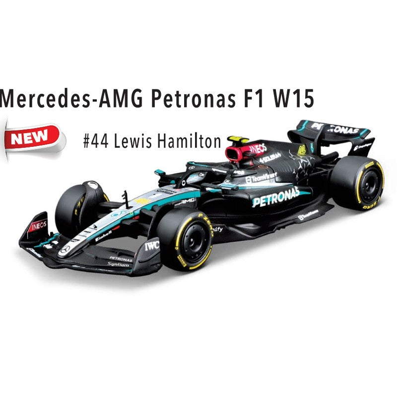 Bburago 1:43 Carro de Fórmula 1 McLaren Mercedes Ferrari SF25 Redbull Racing AlpineA525 Miniatura Colecionável de Metal Fundido Verstappen