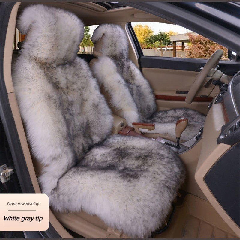 1 Peça Quente Pelúcia Capas de Assento de Carro Universal Longa Lã de Pelo Capa de Assento Dianteiro de Carro Protetor Almofada Tapete para Acessórios de Carro Almofada de Assento de Carro