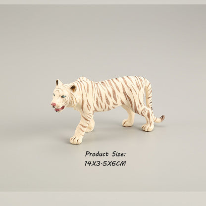 Brinquedos de Figuras de Animais Selvagens Leão Tigre Leopardo Pantera Guepardo Brinquedos de Plástico Animais da Selva Bonecos de Ação Presentes para Crianças