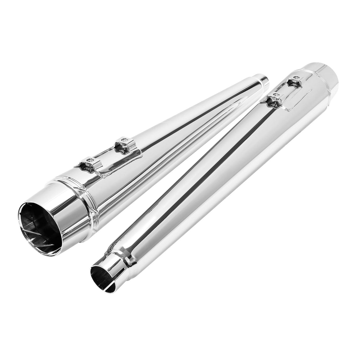 Motorcycle 4" Slip-on Mufflers Exhaust Pipes For Harley Touring Electra Street Glide 1995-2016