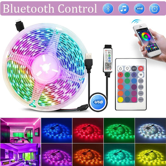 WIFI APP Control USB LED Strip Lights 5m 10m 20m Led Room Light Luces Led Tape for Alexa Home Room Bedroom Decor TV Backlight