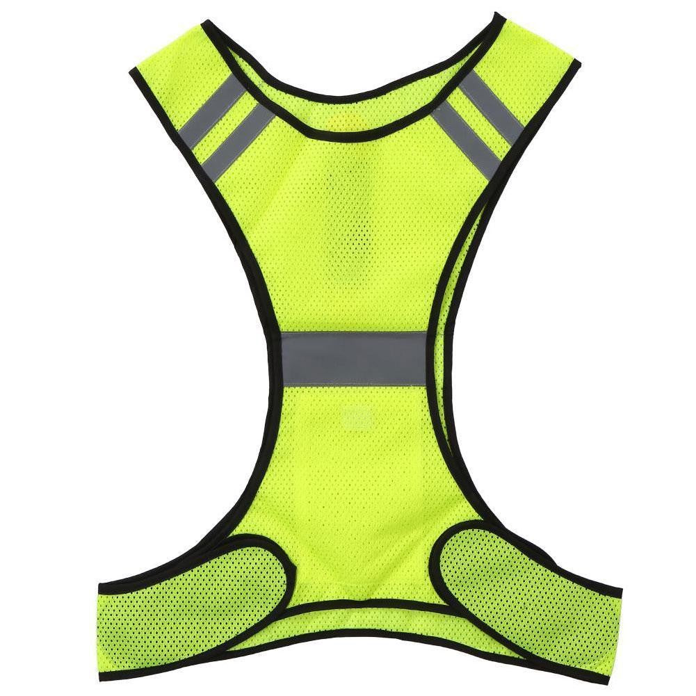 High Visibility Reflective Vest Reflective Straps Night Running Cycling Clothing Vest Adjustable Safety Vest Riding Equipment