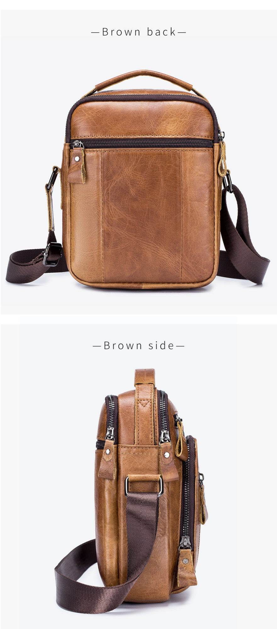 Brand 100% Genuine Leather Men's Shoulder Bags Messenger Bag for Men Crossbody Bags new Small Man Designer Handbag Bolso Male