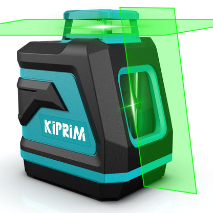 Kiprim Nível a Laser 2 Linhas/5 Linhas Nível de Nivelamento Automático 360 Ferramenta de Construção Equipamento de Luz Verde Laser Profissional Cruzado