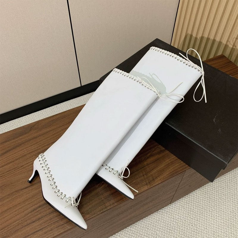 6.5 cm Heel Short Boots Pointed Fashionable Buckle Fashion Versatile Cool Women Boots Women Shoes  Ladies Shoes Botas De Mujer