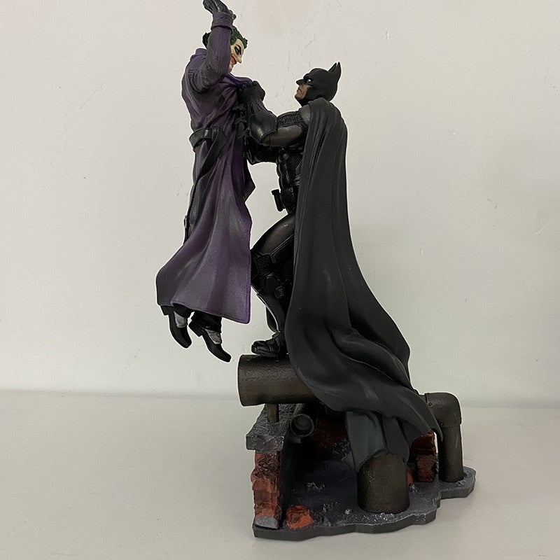 Boneco de Ação Batman VS Coringa Arkham HQ Anime Bruce Wayne Coringa com Base Estátua Grande Modelo de Coleção Presentes de Halloween