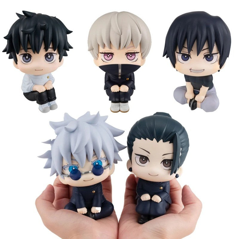10cm Jujutsu Kaisen Anime Figure Look Up Versão Q Satoru Gojo/Geto Suguru Boneco de Ação Fushiguro Toji/Okkotsu Yuta Estatueta