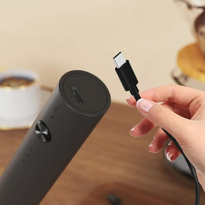 Batedor Poderoso de Cozinha Espumador de Leite Portátil para Lattes, Misturador de Bebidas Elétrico, Recarregável, Batedor de Ovos