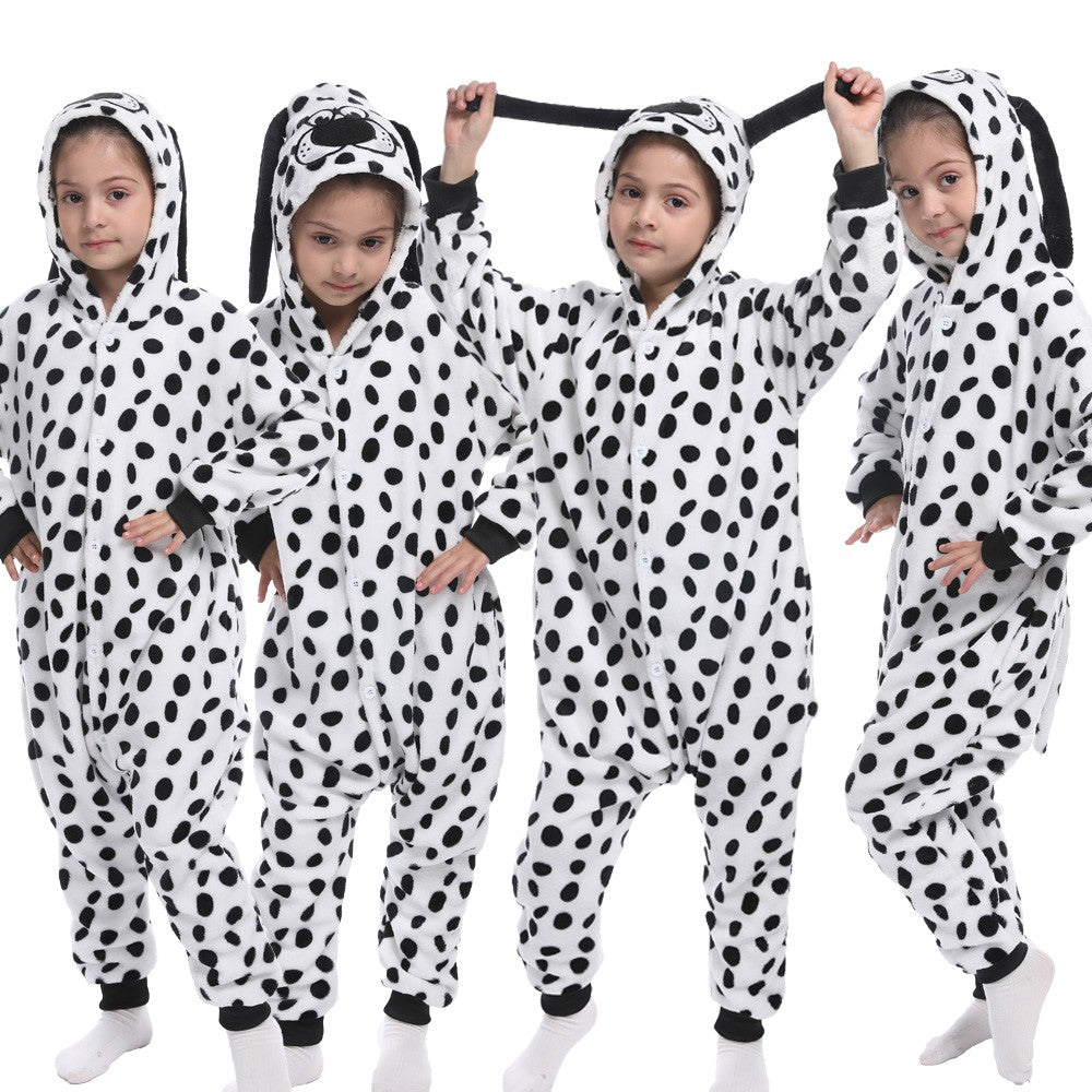 Winter Kids Pajama Sets Soft Warm Flannel Unicorn Costume Kigurumi Boy Girl Onesie Set Panda Tiger Bunny Deer Lion Pyjamas Suit