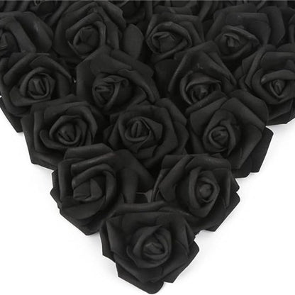 2000/10pcs Mini  Artificial Rose Flowers Head  Rose Heads DIY Valentine's Day Roses Wedding Bouquets Party Gift Candy Box Decor