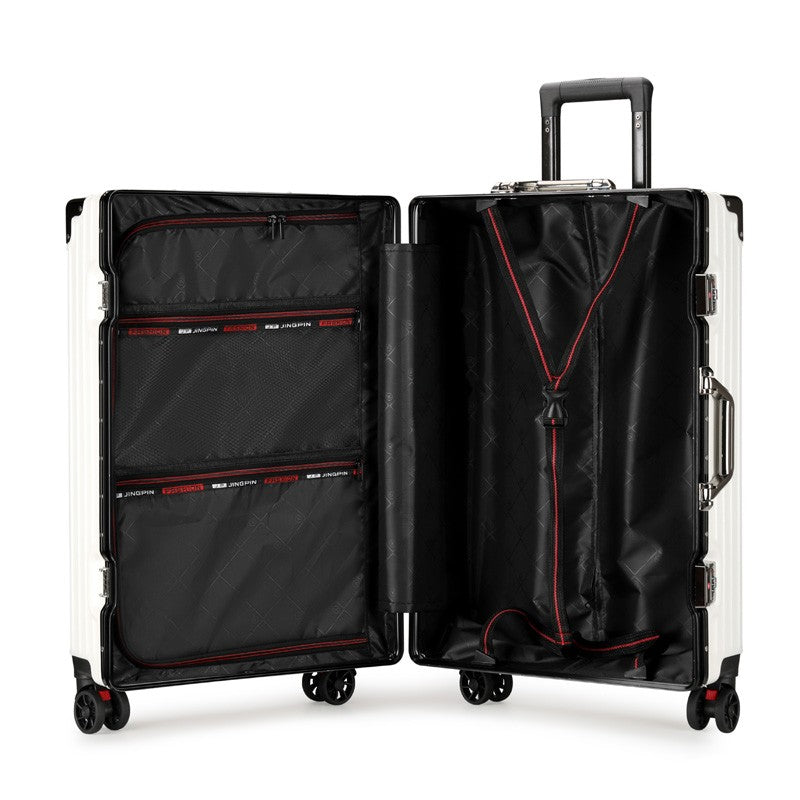 Luggage Suitcase Aluminum Frame 20 Trolley Case Universal Wheels 24 Female Male Students 26 Durable Password 28inch Leather Case