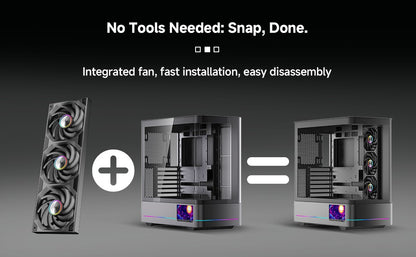 120/240/360mm ARGB PC Case Fan Monolithic Structure Water-Cooled Fan PWM Forward/Reverse Fan Kits Jungle Leopard Starlink Lite