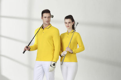 Cotton long sleeved T-shirt shirt polo shirt can print embroidered logo Spring and Autumn men's and women's work clothes