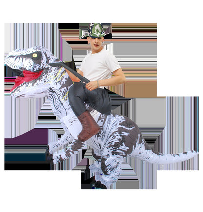 T-REX Monster Inflatable Costume Blow Up Cosplay Dinosaur Clothing Carnival Halloween Christma Dress For Man Woman Party Show
