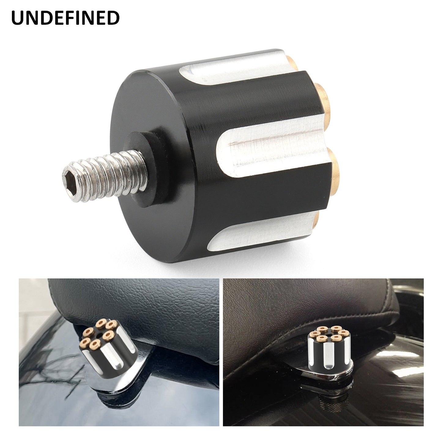 Motorcycle Black/Chrome Seat Bolt Tab Screw For Harley Touring Road King Street Glide Softail Dyna Sportster XL Street Bob 96-23