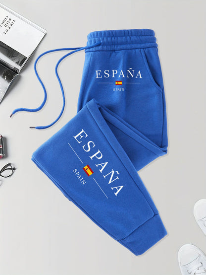 España Spain Flag Pattern Soft Pants Male Elastic Waist Versatile Long Pant 10 Colors Autumn Sweatpants Joggers Fashion Britches