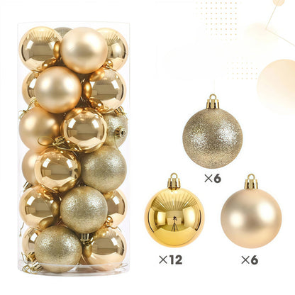 3/4cm Christmas Ball Hanging Christmas Tree Ornament for Home Indoor Decor New Year 2026 Navidad DIY Christmas Decoration Gifts