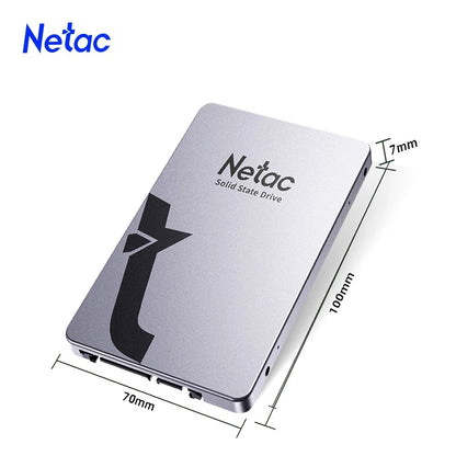 Netac SSD SATAIII de 2,5 polegadas 1tb 2tb SSD 128gb 256gb 512gb SSD HDD SATA3.0 Disco Rígido Interno de Estado Sólido para laptop pc