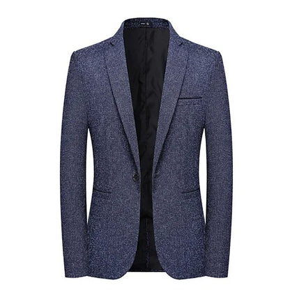 Blazers Fashion Business Everything Trend British Style Casual Slimming Solid Color Wedding Work Four Season Style Male  Blazer