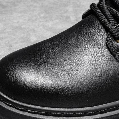 Boot Men'S Velvet Warm And Wear Thick Soled Classic And Fashionable Lace Up Ankle Boots Boots Men Wide Width Zapatos De Hombre