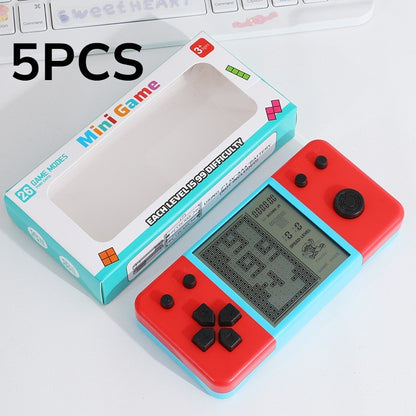 Pocket Tetris Handheld Game Console Retro Electronic Game Player Portable Stress Relief Toy