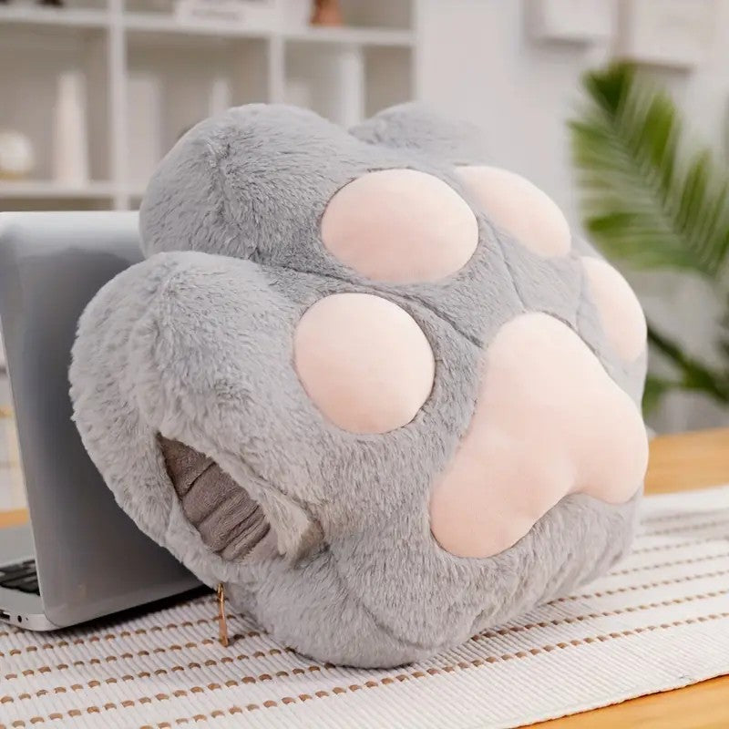 Blanket nap Cat paw throw pillow dual-use office good hand warmer pillow Car air conditioner 2-in-1 pillow